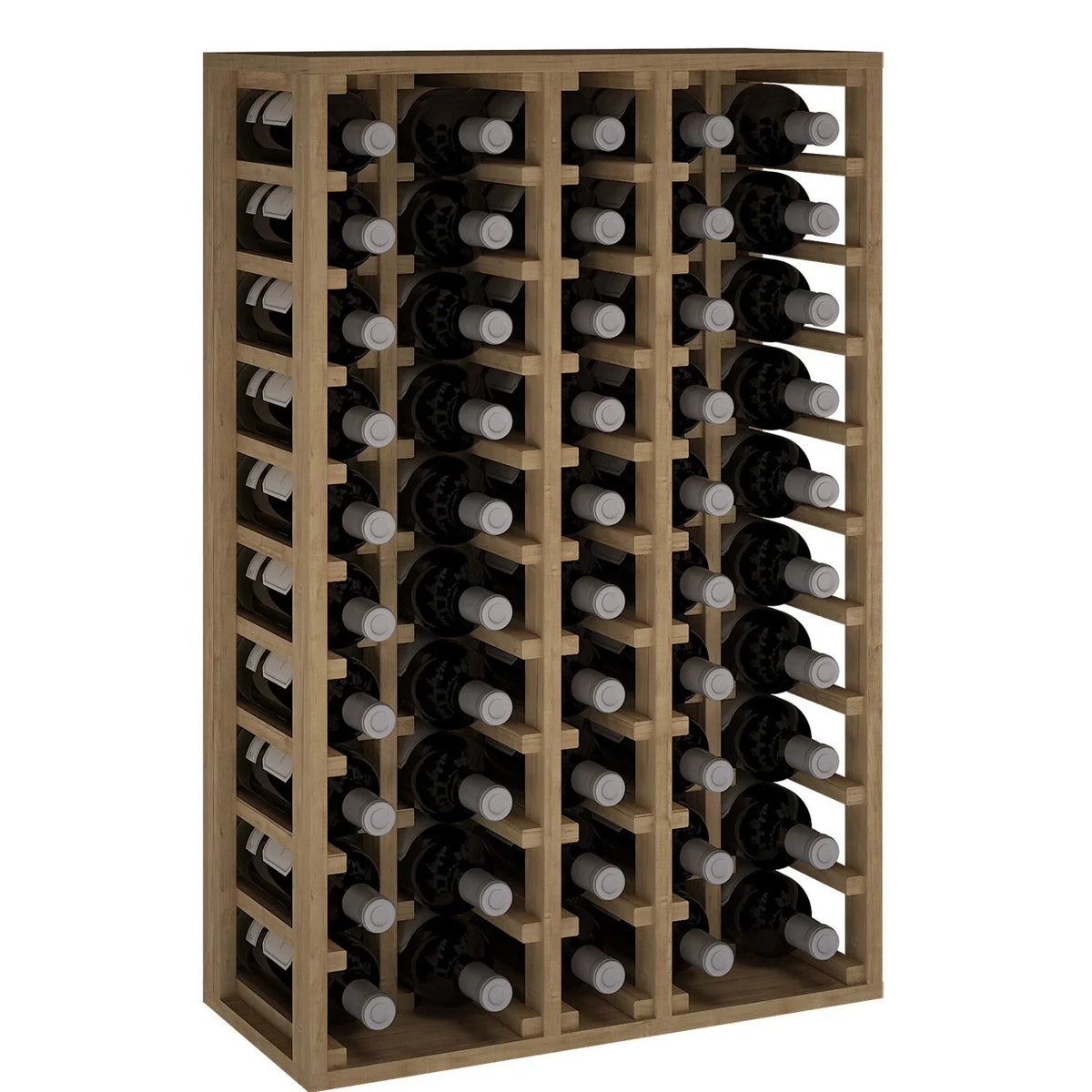 Garrafeira para 50 garrafas magnum Expovinalia Canedo Godello 2066 – Pinho com acabamento de carvalho claro – EX2066