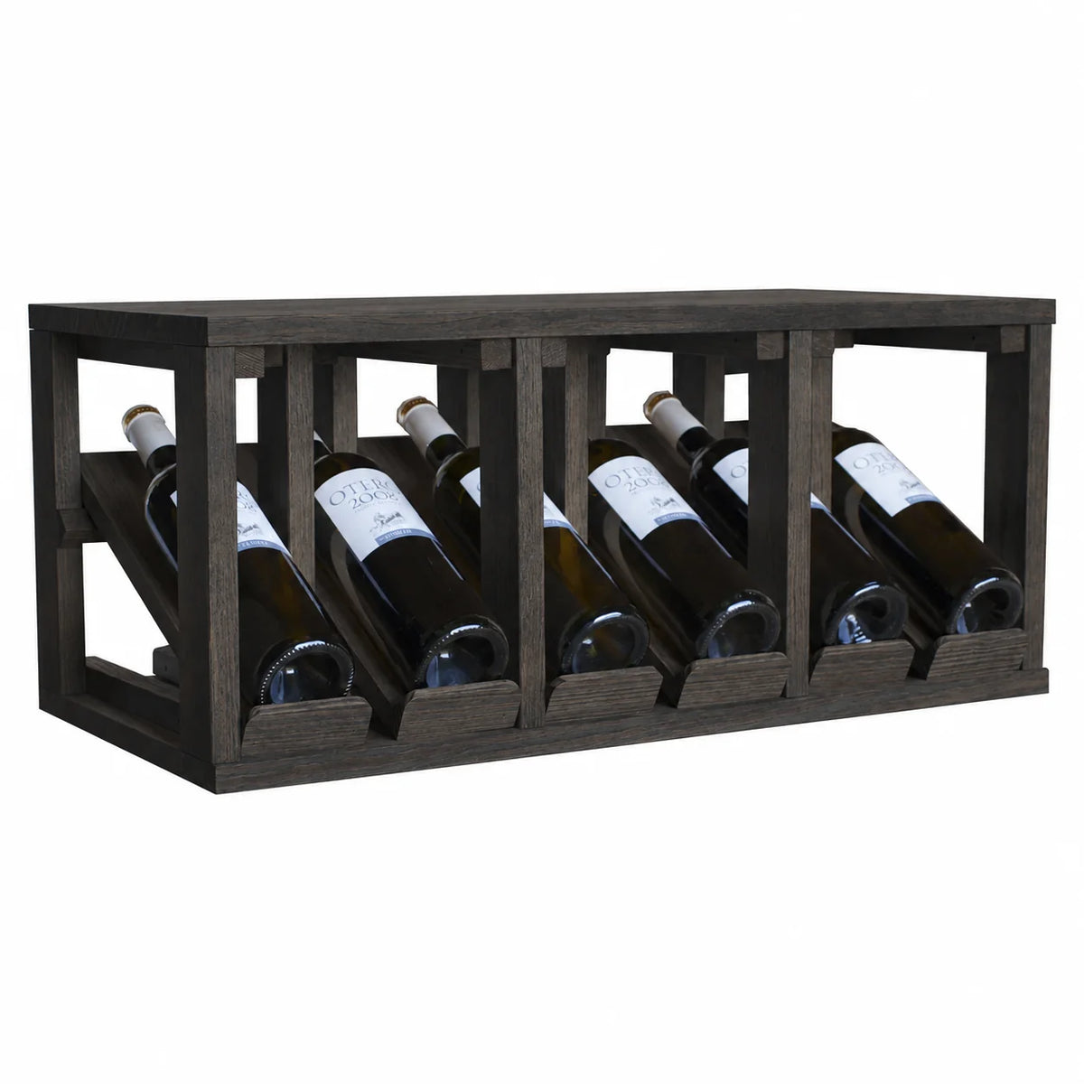 Garrafeira para 6 garrafas Expovinalia Villafranca Godello 2191 – Pinho preto – BX2191