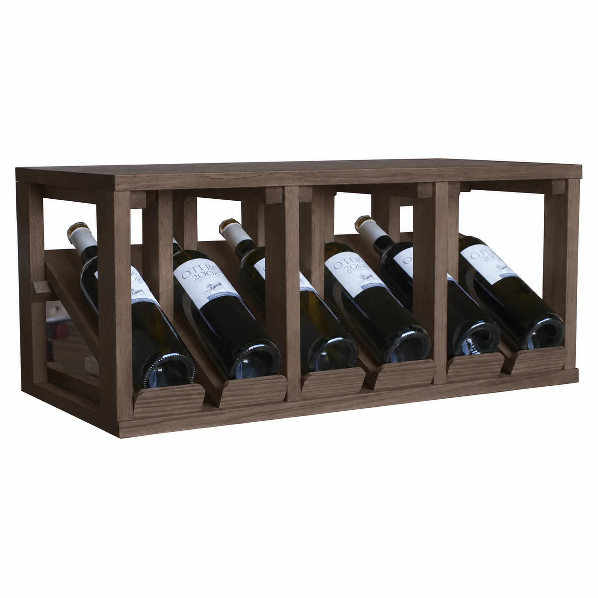 Garrafeira para 6 garrafas Expovinalia Villafranca Godello 2191 – Pinho escuro – HX2191