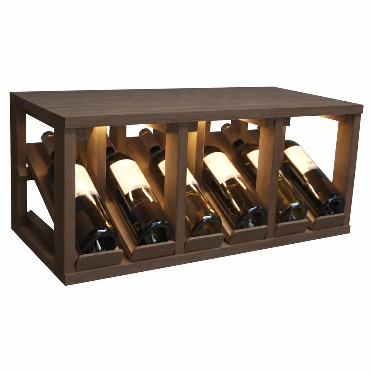 Garrafeira para 6 garrafas Expovinalia Villafranca Godello 2192 – Pinho escuro – HX2192