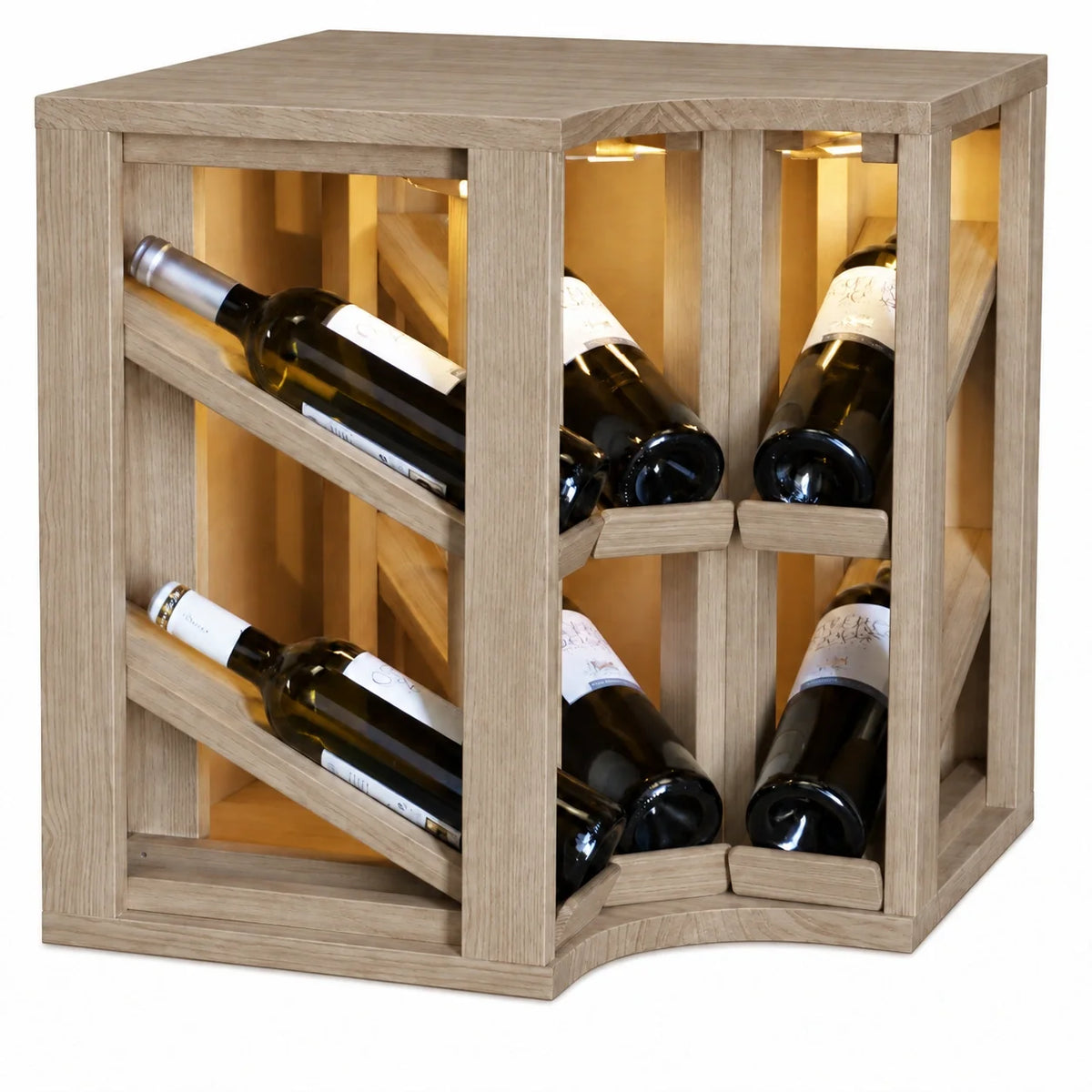 Garrafeira para 6 garrafas Expovinalia Villafranca Godello 2198 – Carvalho natural – ER2198