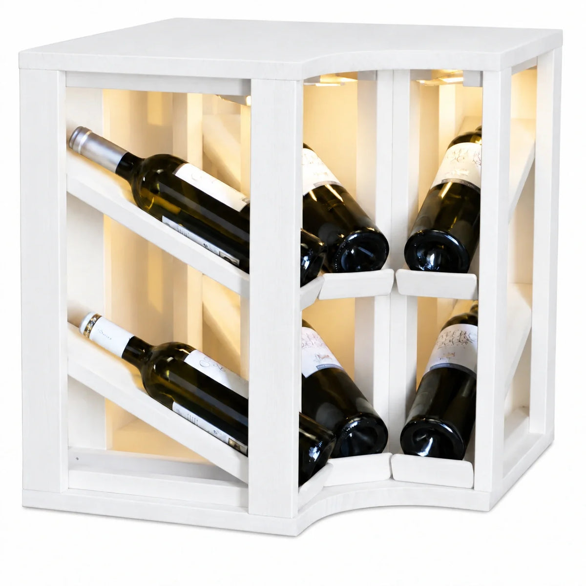 Garrafeira para 6 garrafas Expovinalia Villafranca Godello 2198 – Pinho branco – EW2198