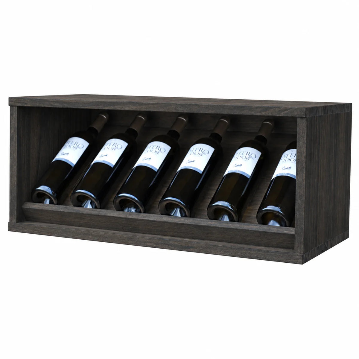 Garrafeira para 6 garrafas Expovinalia Villafranca Godello 2291 – Pinho preto – BX2291