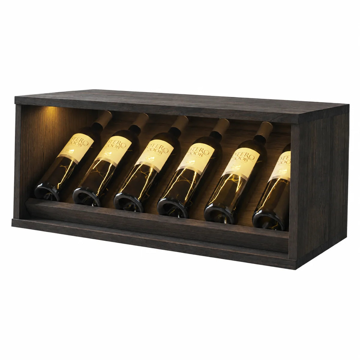 Garrafeira para 6 garrafas Expovinalia Villafranca Godello 2292 – Pinho preto – BX2292