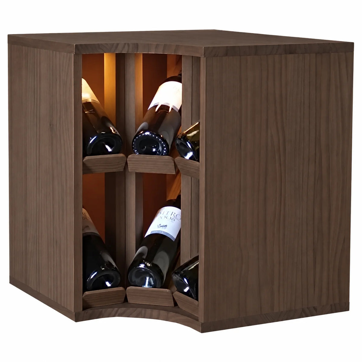 Garrafeira para 6 garrafas Expovinalia Villafranca Godello 2298 – Pinho escuro – HX2298