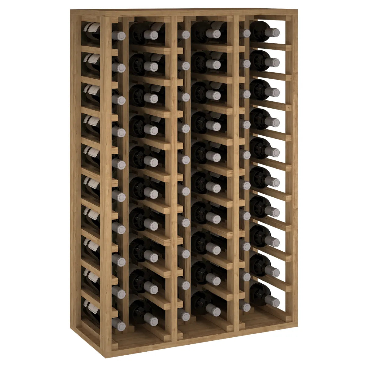 Garrafeira para 60 garrafas Expovinalia Canedo Godello 2060 – Pinho com acabamento de carvalho claro – EX2060