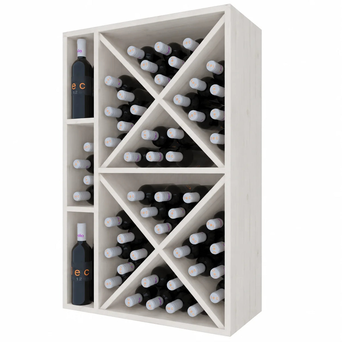 Garrafeira para 66 garrafas Expovinalia Corullón 1 Godello 2536 – Pinho branco – EW2536
