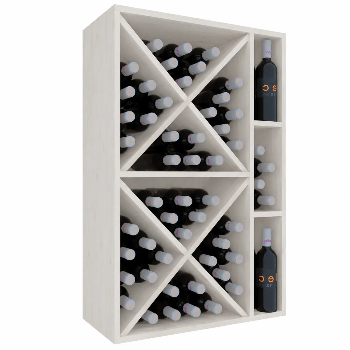Garrafeira para 66 garrafas Expovinalia Corullón 2 Godello 2537 – Pinho branco – EW2537