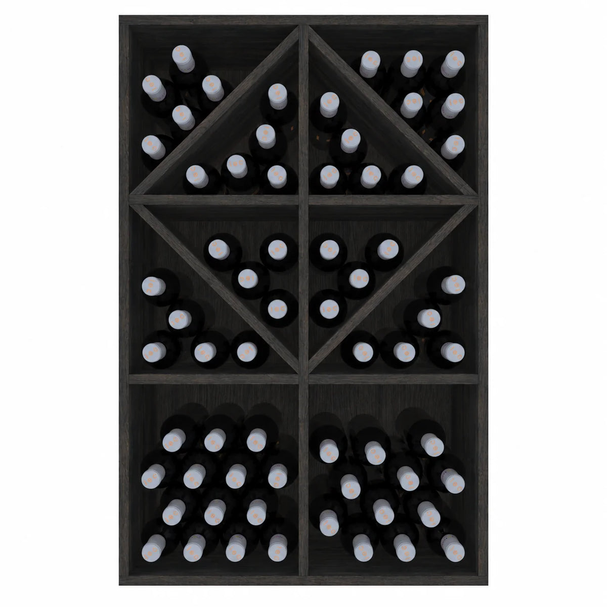 Garrafeira para 70 garrafas Expovinalia Toral Godello 2534 – Pinho preto – BX2534