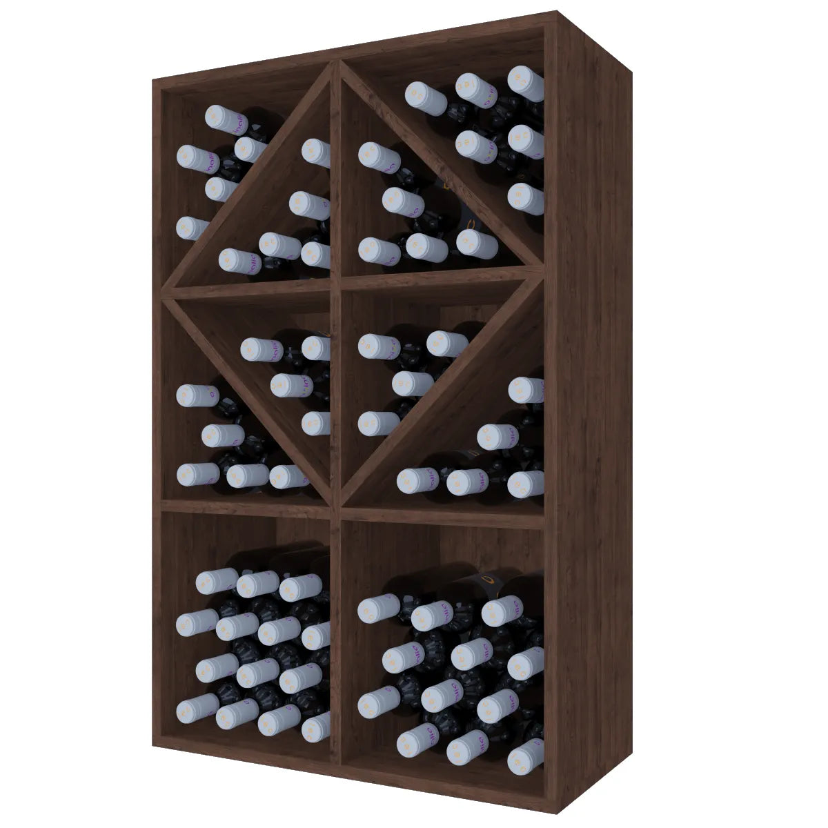 Garrafeira para 70 garrafas Expovinalia Toral Godello 2534 – Pinho escuro – HX2534