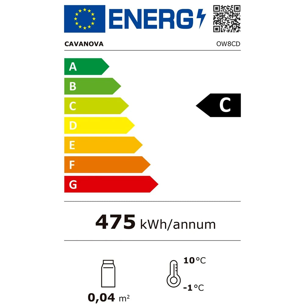 Refrigerador de vinho 8 garrafas Cavanova OW8CD