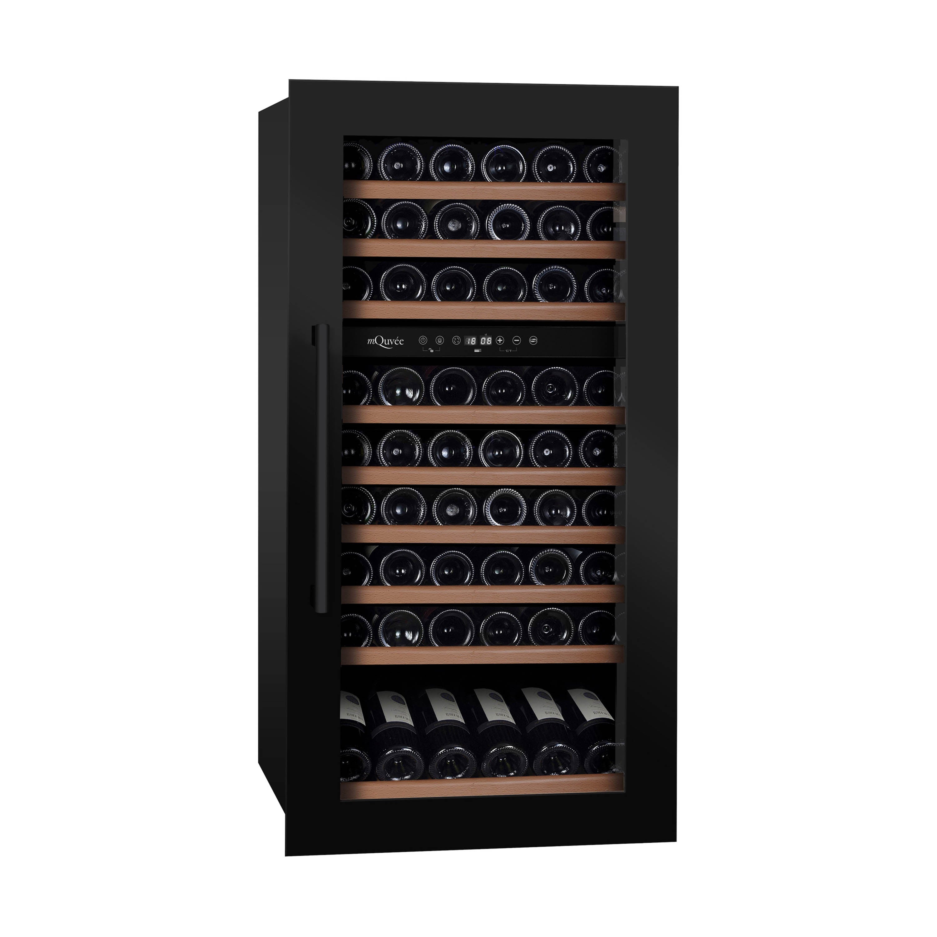 Cave de vinho encastrable 70 garrafas mQuvée WineKeeper 70D Anthracite Black