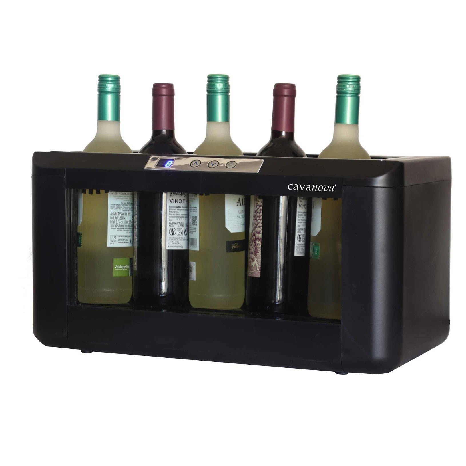 Refrigerador de vinho Cavanova OW004 Magnum termoelétrico para vinhos tintos e brancos.