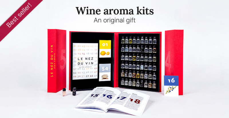 Le Nez du Vin wine aroma book with aroma vials, ideal for learning to identify aromas and as a gift for wine lovers