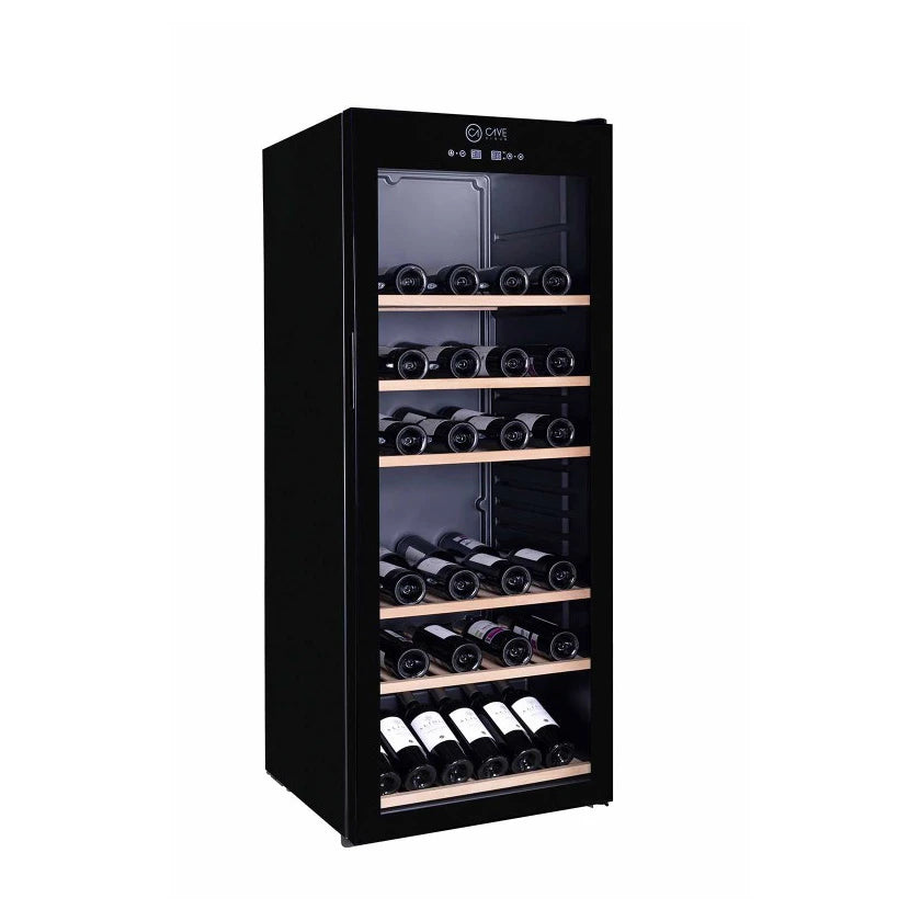 Cave de vinho Cave Vinum CV-100-N com refrigeração por compressor e temperatura regulável de 8 a 18 ºC.