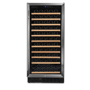 Cave de vinho 110 garrafas Vinobox V110 GC 1T Inox