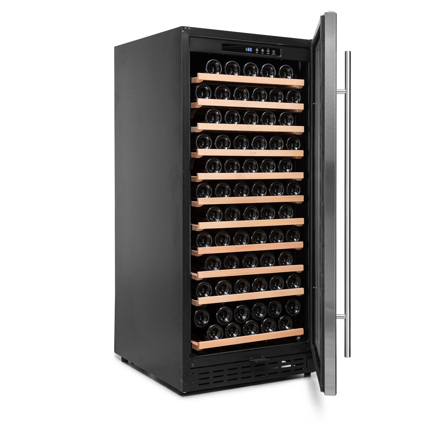 Cave de vinho Vinobox V110 GC 1T Inox com compressor Inverter e sistema No Frost.