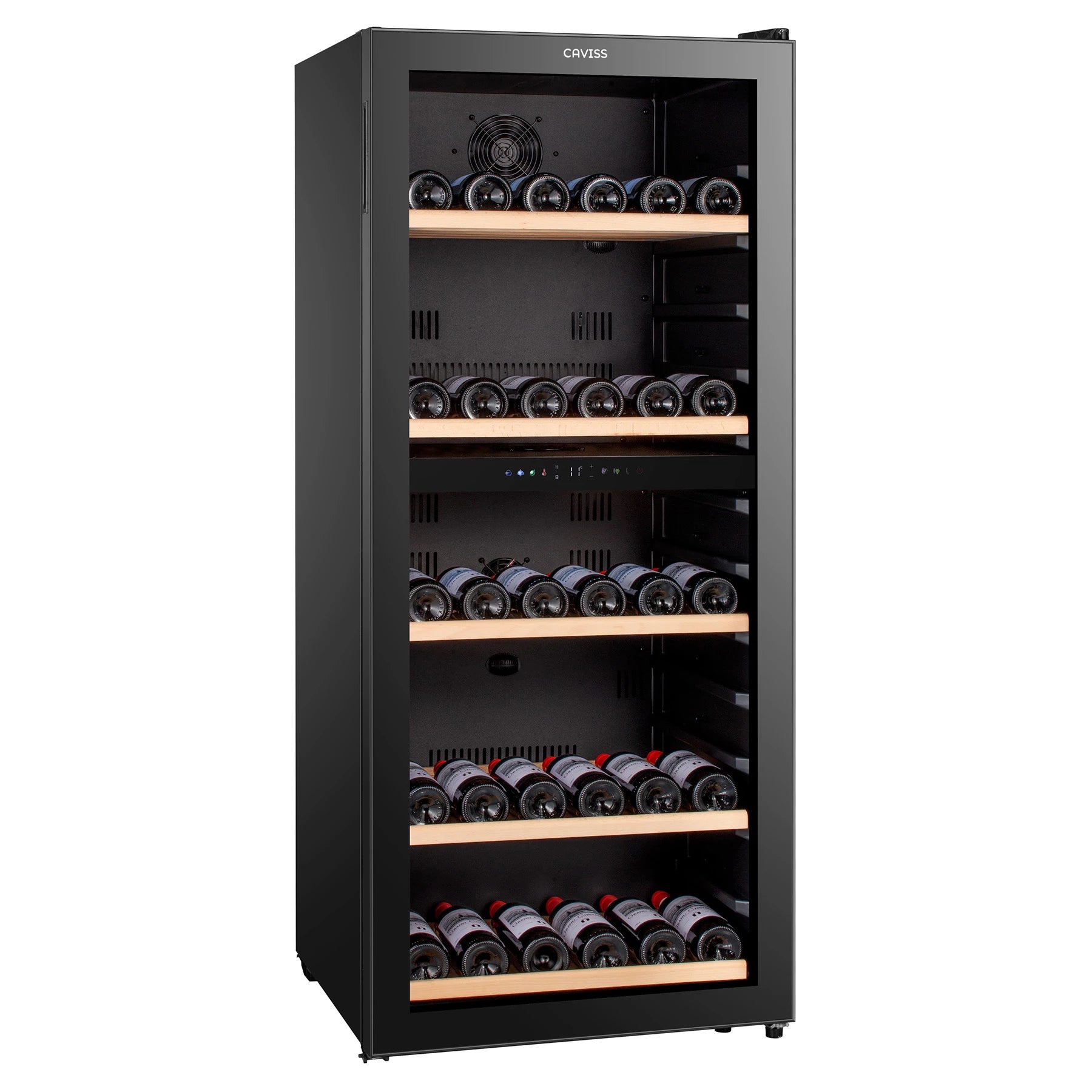 Cave de vinho Caviss C2120CBEG de livre instalação para grandes coleções de vinho.