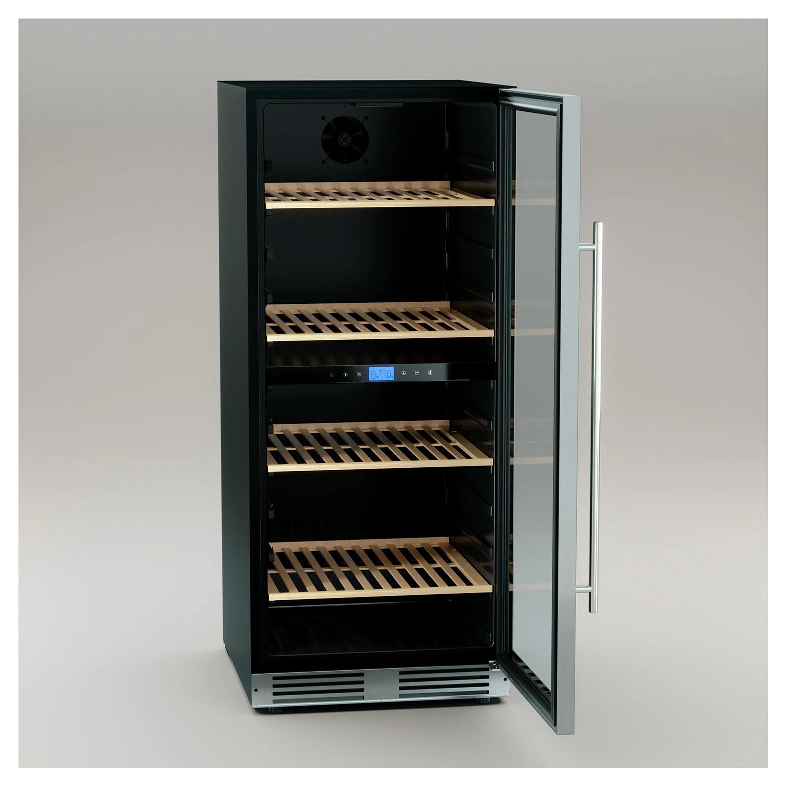 Cave de vinho encastrável Les Petits Champs CAVCED149 com porta de vidro anti-UV.