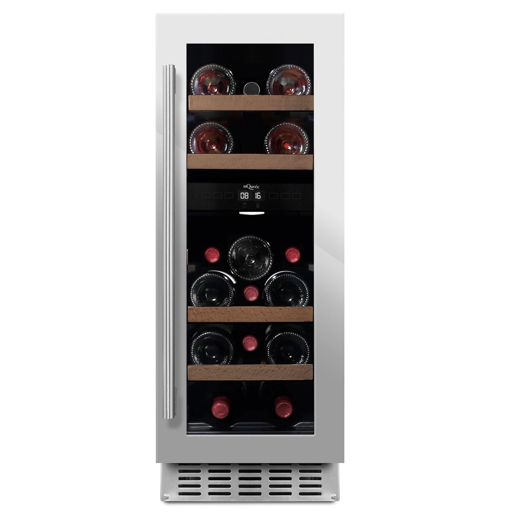 Cave de vinho 16 garrafas mQuvée WineCave 700 30D Stainless
