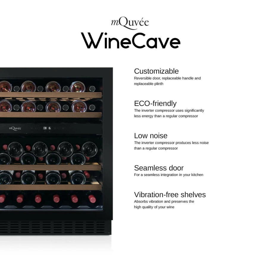 Cave de vinho 16 garrafas mQuvée WineCave 720 30D Powder White