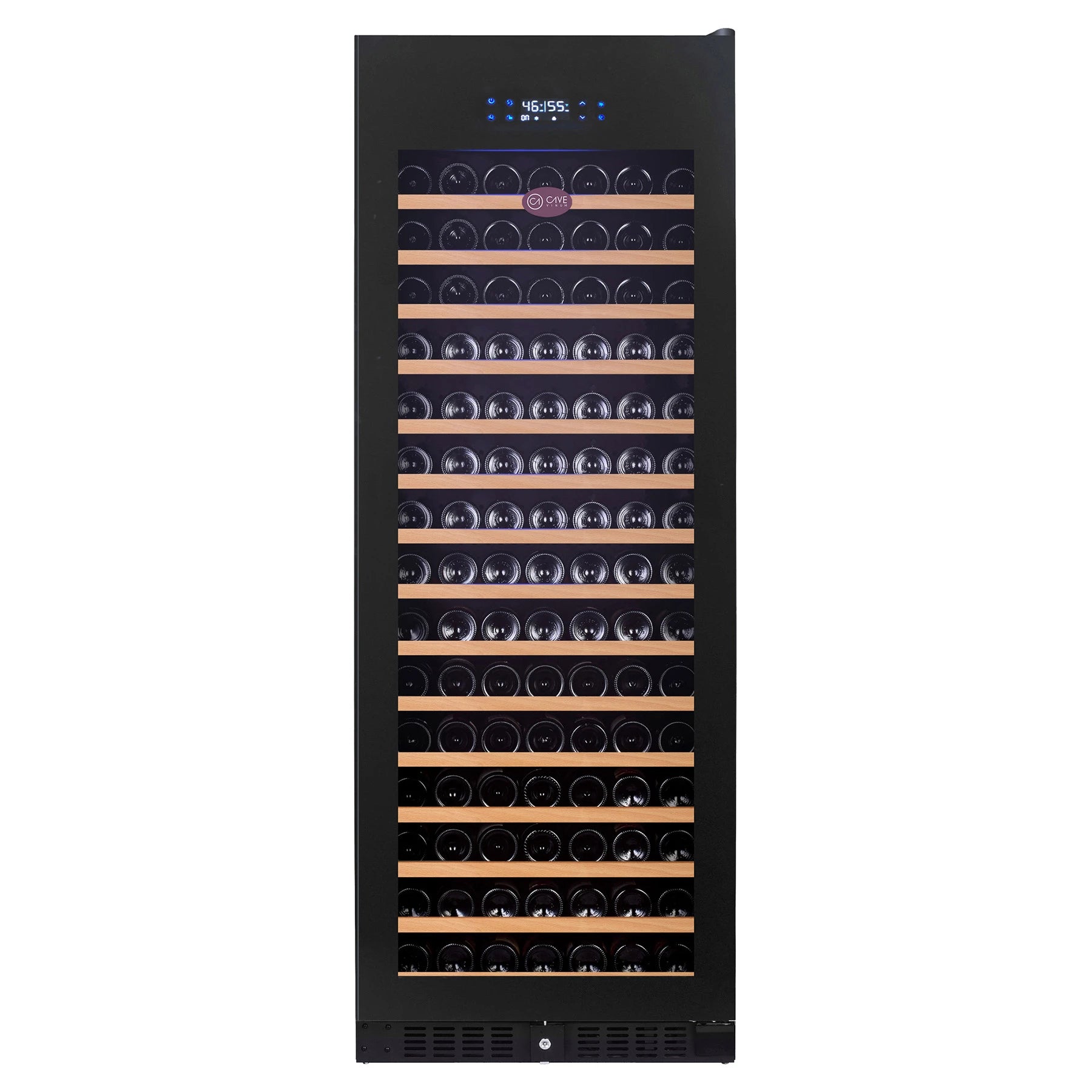 Cave de vinho 166 garrafas Cave Vinum CV-166-BL PREMIUM preta encastrável de solo para grandes coleções.