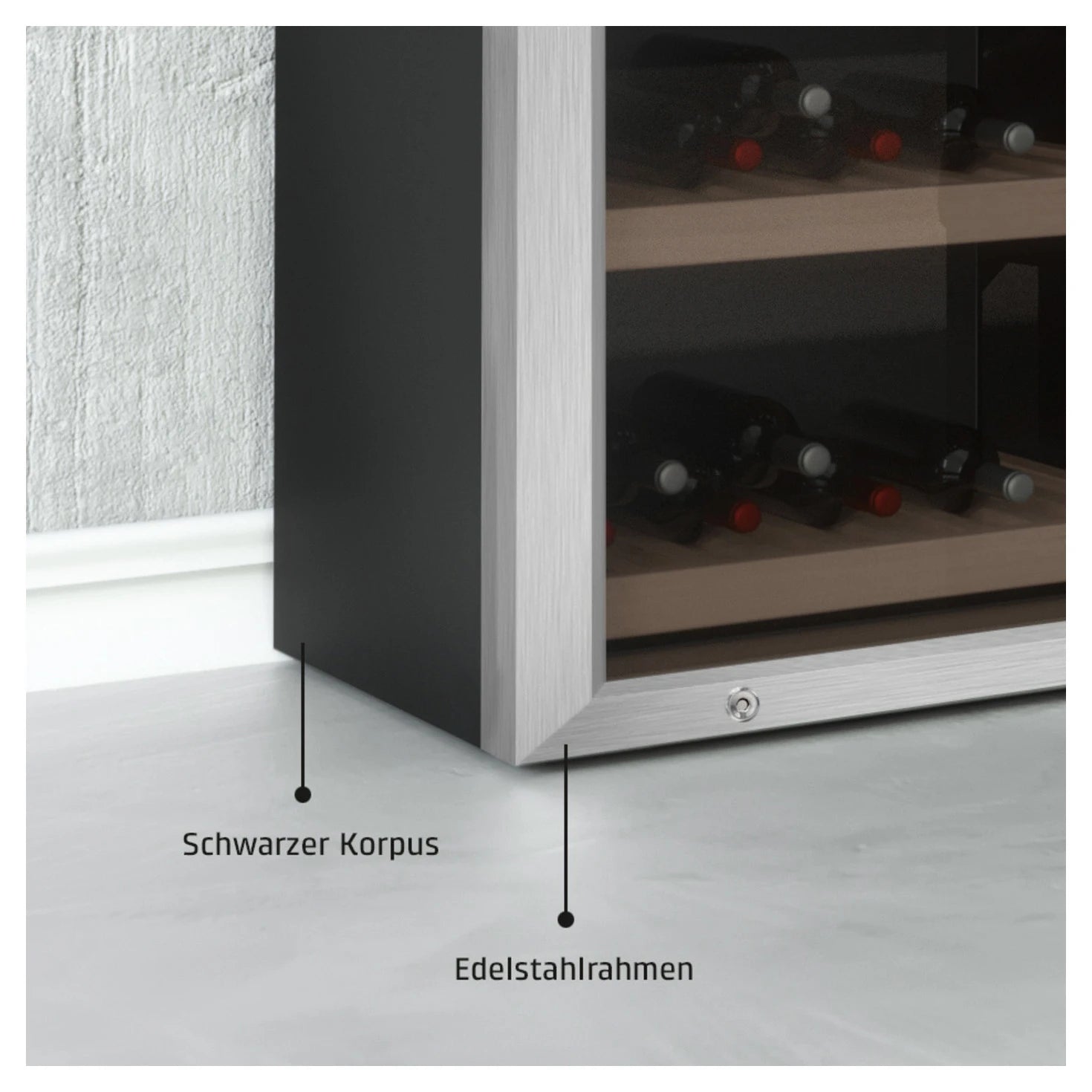 Cave de vinho Caso Design 180 garrafas WineComfort 180 Smart