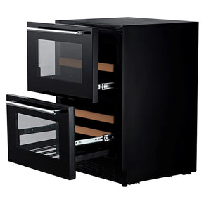 Cave de vinho 45 garrafas mQuvée WineCave 60DD Fullglass Black