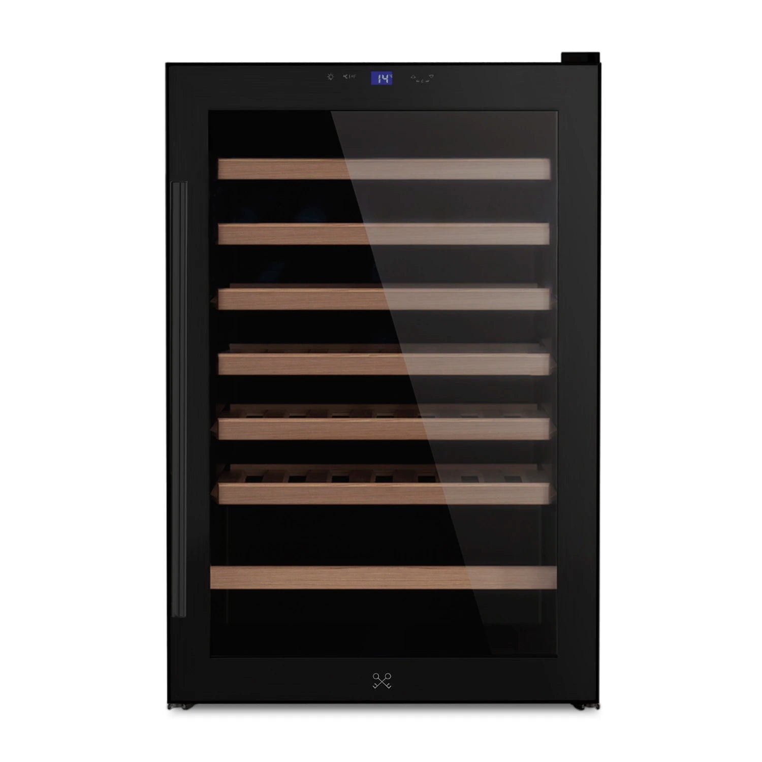 Cave de vinho 48 garrafas Les Petits Champs CAVCB48 Black com compressor e acabamento preto.