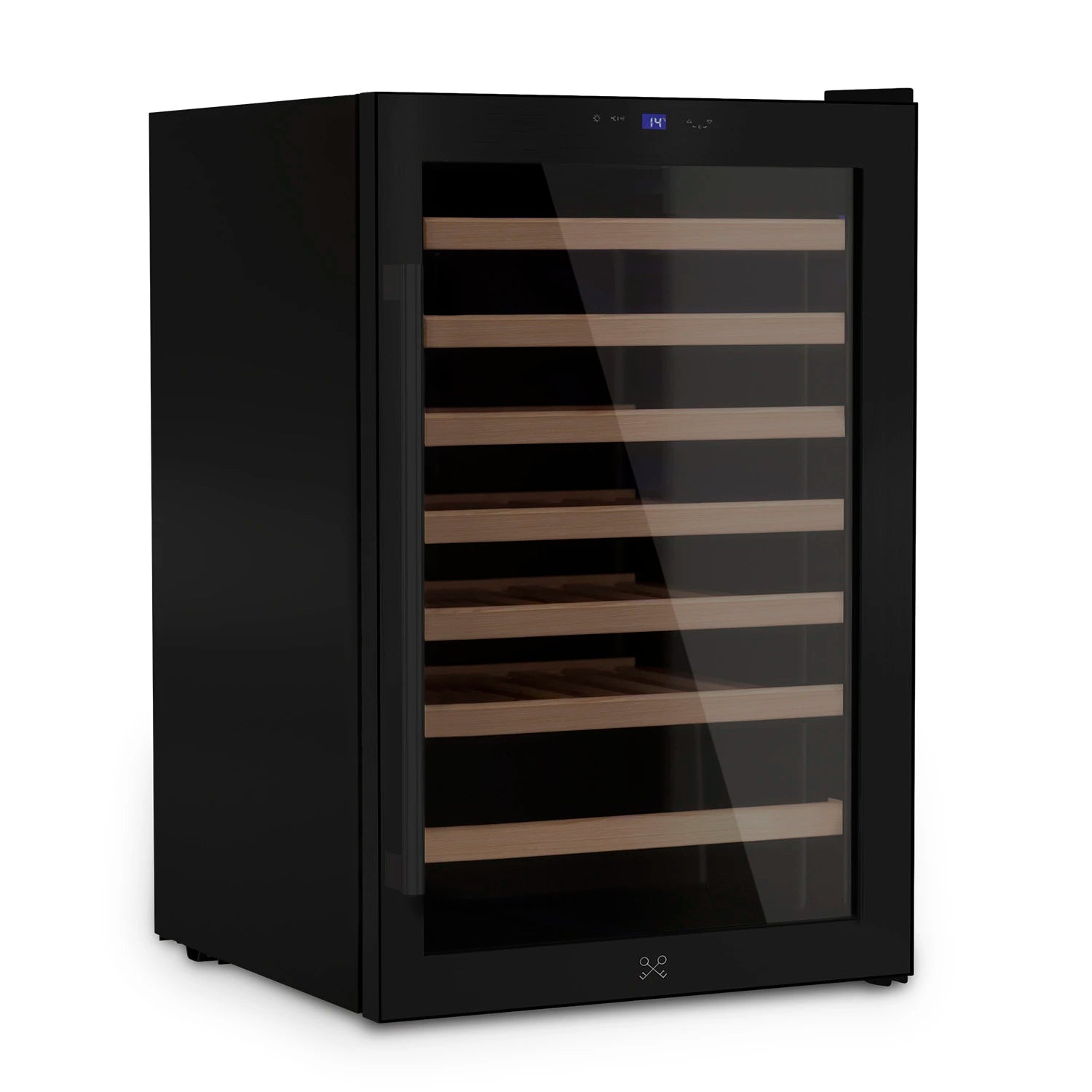 Cave de vinho Les Petits Champs CAVCB48 Black em ambiente de cozinha para coleção doméstica.