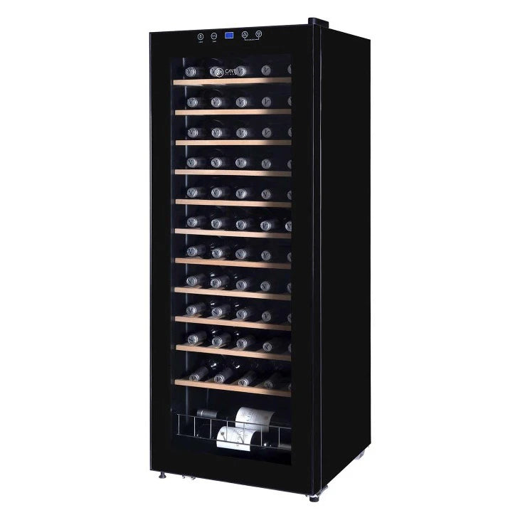 Cave de vinho 60 garrafas Cave Vinum CV-60 WS com compressor, sistema antivibração e temperatura regulável de 4 a 18 ºC.