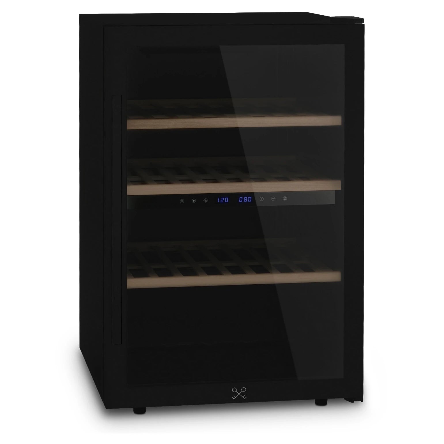 Cave de vinho CAVCDB62 com duas zonas de temperatura e compressor silencioso.