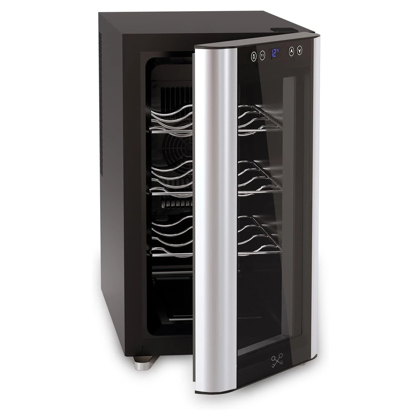 Cave de vinho compacta Les Petits Champs CAVS8 para vinhos tintos e brancos em casa.
