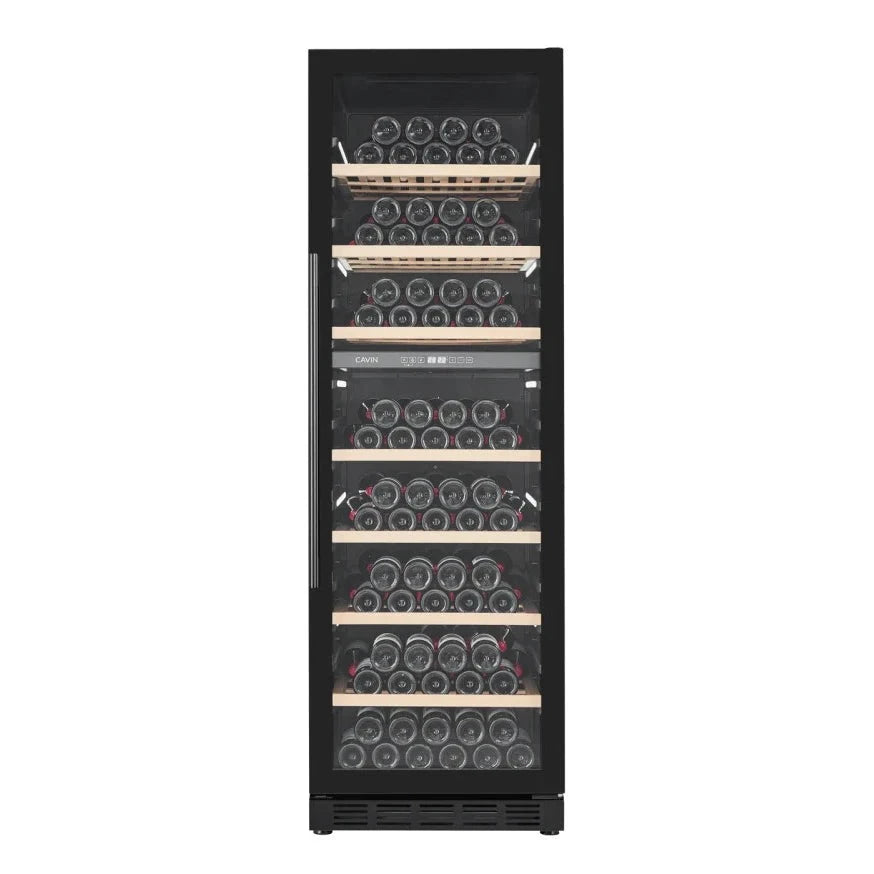 Diagrama de capacidade de Cave de vinho para 151 garrafas Cavin Arctic Collection 151D Fullglass black