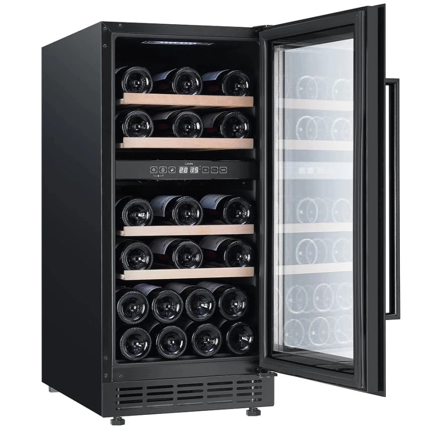 Diagrama de capacidade de Cave de vinho para 28 garrafas Cavin Arctic Collection 40D Fullglass Black
