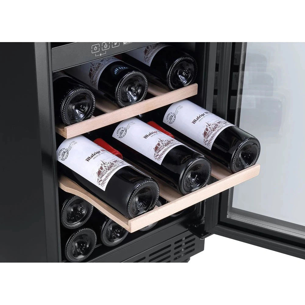 Diagrama de capacidade de Cave de vinho para 28 garrafas Cavin Arctic Collection 40D Fullglass Black