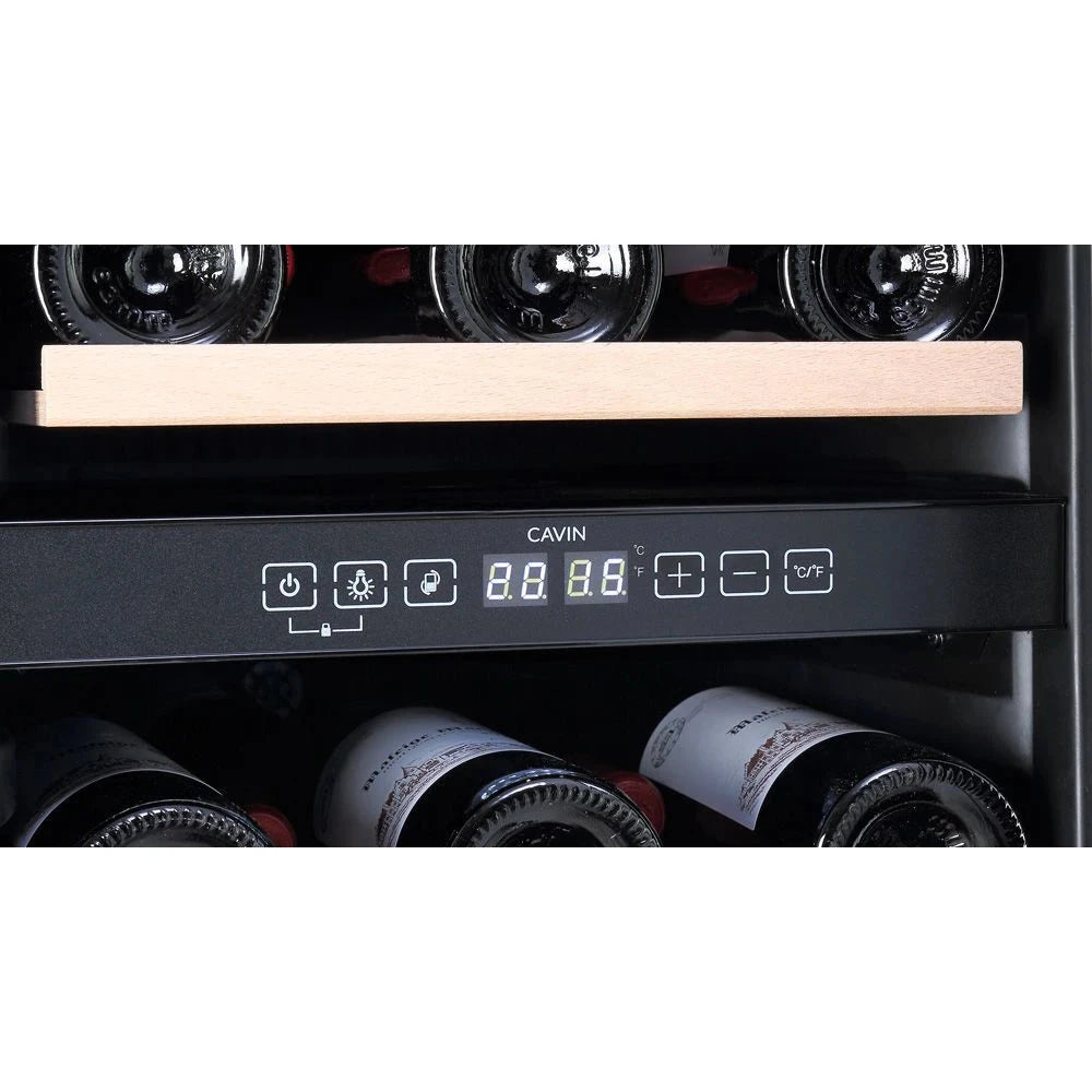 Diagrama de capacidade de Cave de vinho para 28 garrafas Cavin Arctic Collection 40D Fullglass Black