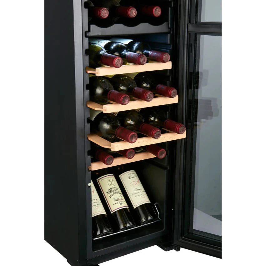 Diagrama de capacidade de Cave de vinho para 27 garrafas Cavin Northern Collection 27 Black