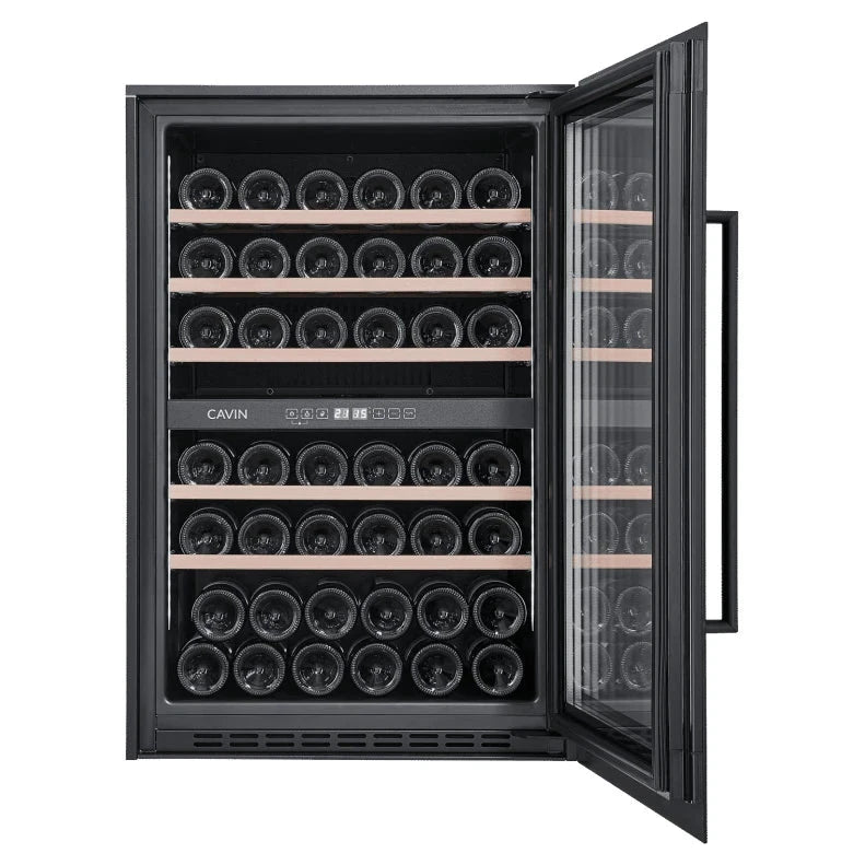 Cave de vinho para 42 garrafas Cavin Scandinavian Collection 90 Fullglass Black, imagem de produto 5