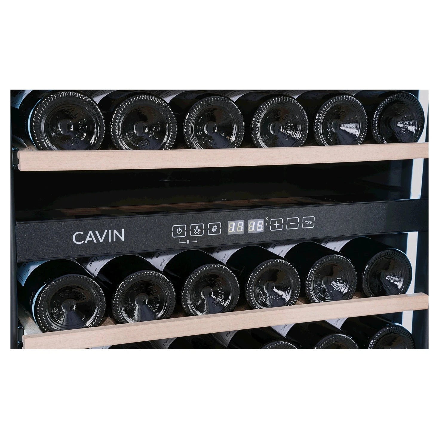 Cave de vinho para 42 garrafas Cavin Scandinavian Collection 90 Fullglass Black, imagem de produto 6
