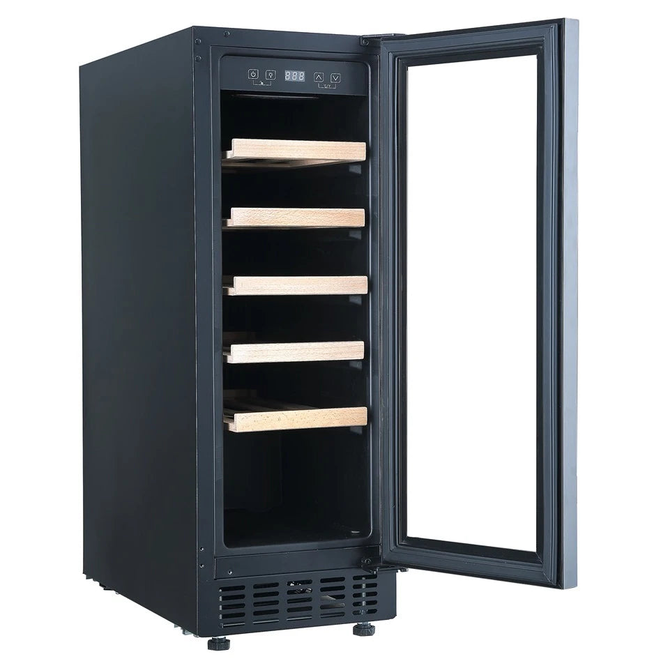 Cave de vinho Caviss SLEN120TBE5 com compressor, controlo digital e temperatura de 5 a 20 ºC.
