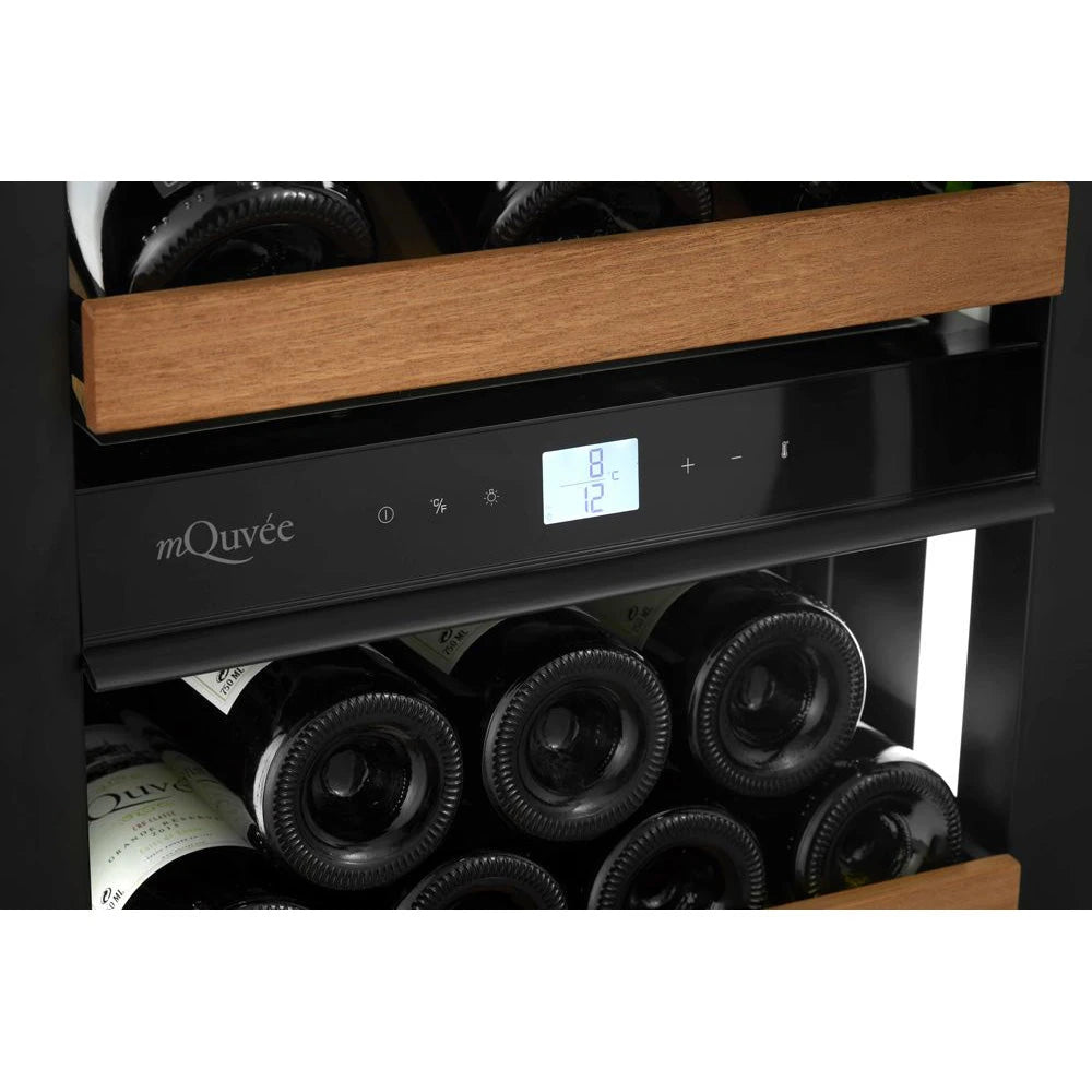 Wine cooler for 87 bottles mQuvée EDGE 45D dual-zone Panel Ready, view 4