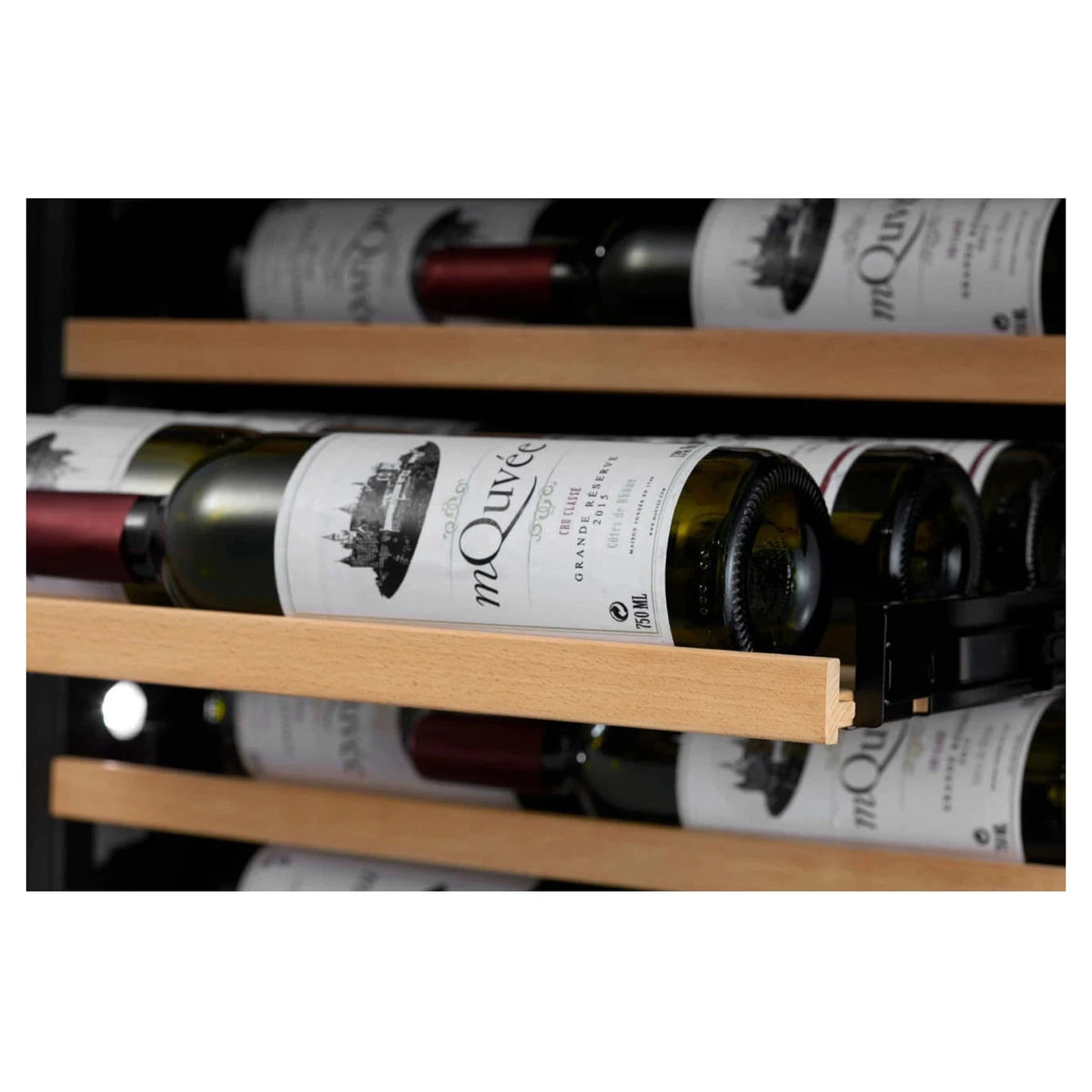 Cave de vinho para 120 garrafas mQuvée WineCave 187 Anthracite Black Label View, vista 5