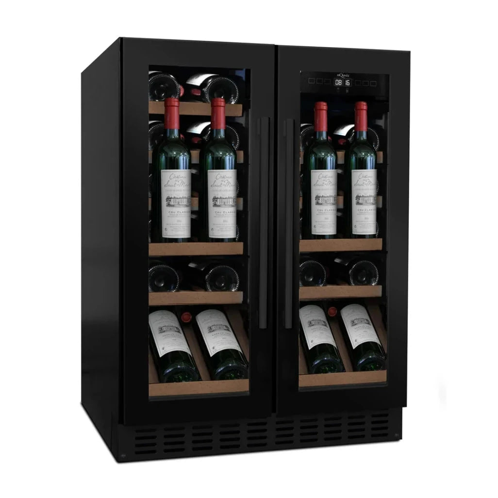 Cave de vinho para 31 garrafas mQuvée WineCave 60D2 Anthracite Black de dupla zona, vista 2