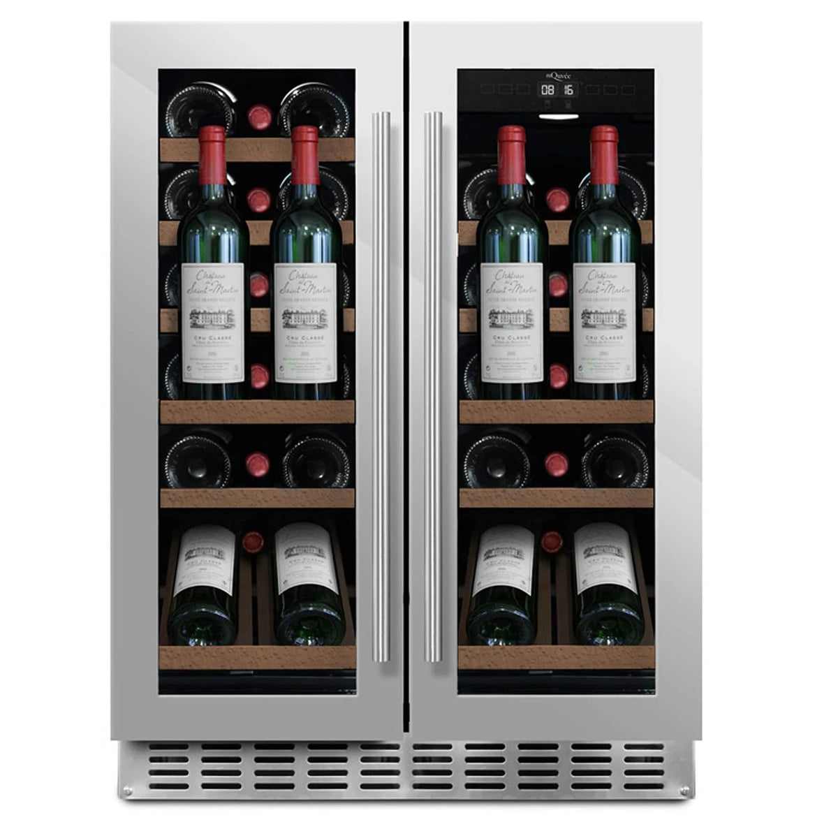 Cave de vinho para 31 garrafas mQuvée WineCave 60D2 Stainless