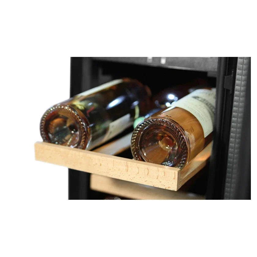 Cave de vinho para 16 garrafas mQuvée WineCave 700 30D Stainless de dupla zona, vista 4