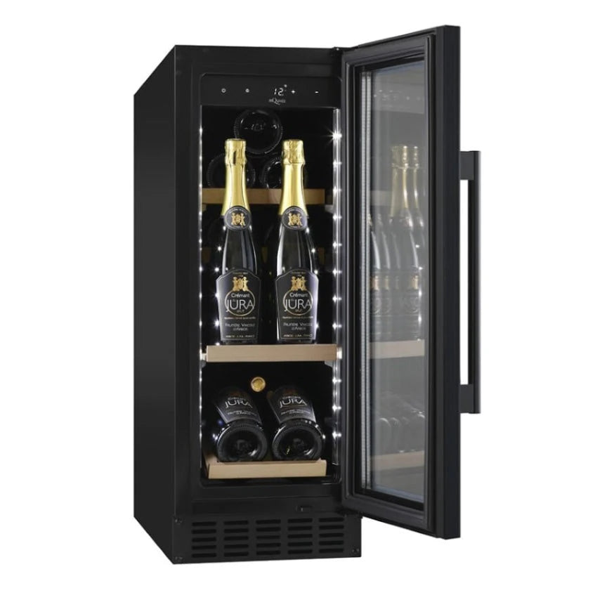 Cave de vinho para 12 garrafas mQuvée WineCave 700 30S Anthracite Black Champagne, vista 2