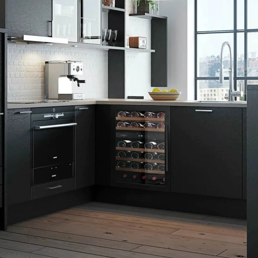 Cave de vinho para 38 garrafas mQuvée WineCave 700 50D Anthracite Black de dupla zona, vista 2