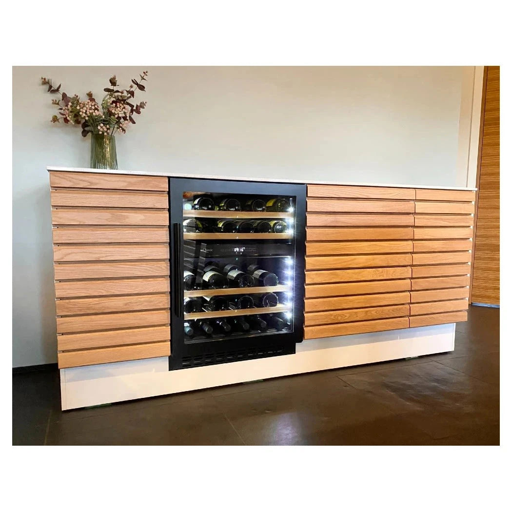 Cave de vinho para 45 garrafas mQuvée WineCave 700 60D de dupla zona Anthracite Black, vista 5