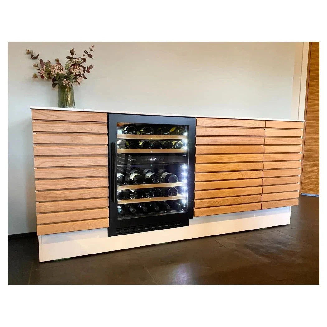 Cave de vinho para 45 garrafas mQuvée WineCave 700 60D de dupla zona Anthracite Black, vista 5